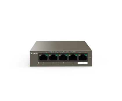 Switch TENDA TEF1105P-4-63W 5-portowy RJ45 Base-TX 10/100 Mb/s